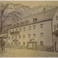 Zeichnung des Landgasthof Zum bayerischen Johann